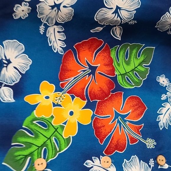 Kennington Ltd. California Mens Tropical Hawaiian Shirt VIBRANT Floral Sz L EUC - Picture 6 of 9